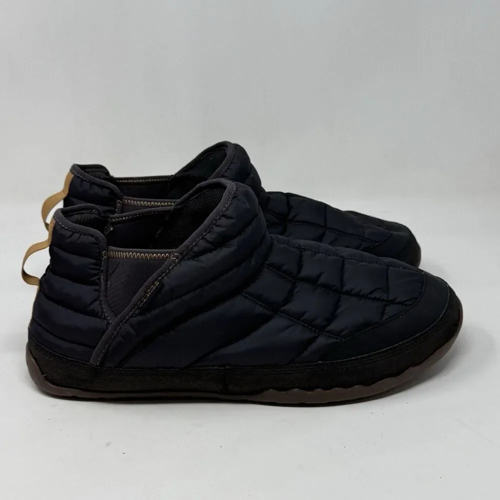 LL Bean Mountain Classic Quilted Ankle Boots II Mens 12 M Black Mesh Comfort